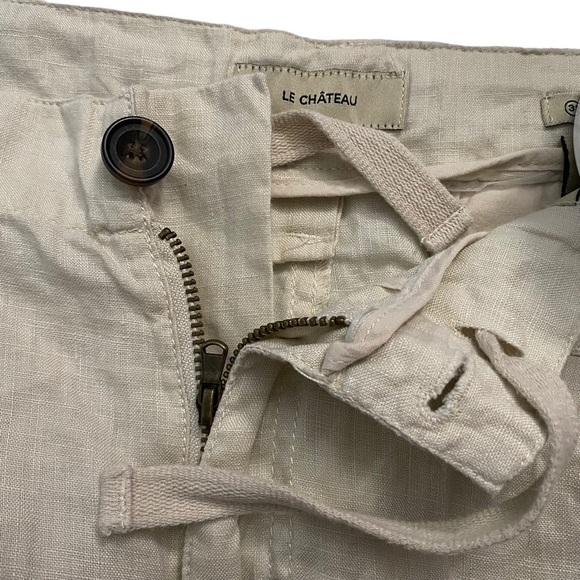 Le Chateau Beige Walking Shorts Classic Rise Straight Leg Cargo Pockets 31 - Picture 3 of 16